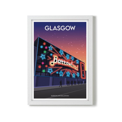 Glasgow Barrowland Travel Poster Print, Vintage Framed or Unframed Wall Art, Retro Large Home Decor Prints - Black Oak Farm