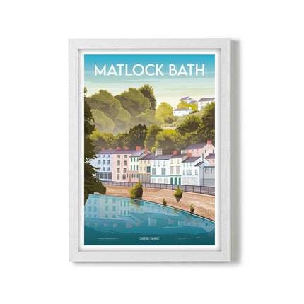 Matlock Bath Derbyshire Travel Poster Print, Vintage Framed or Unframed Wall Art, Retro Large Home Decor Prints - Black Oak Farm