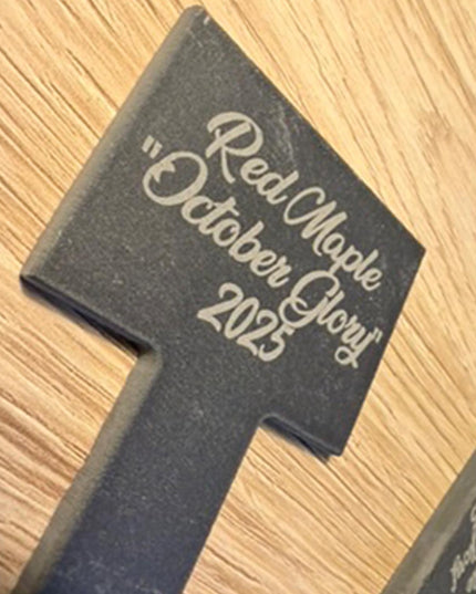 Personalised Slate Plant Marker, Custom Garden Label for Herbs, Flowers or Grandma’s Garden, Outdoor Garden Gift, Slate Plant Stake Plaque - Black Oak Farm